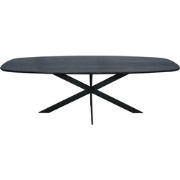 Starfurn Eiken eettafel Ferris | Deens Ovaal 240 cm | Zwart