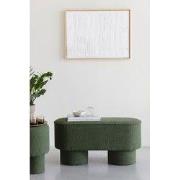 Housecraft Living Marcos Bankje Bouclé Groen