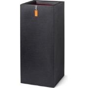 Pot rechthoek Smooth NL 36x36x79 Zwart
