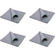 QUVIO Servet – Katoen – 40x40cm – Grijs – Set van 4