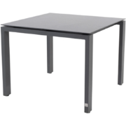 4SO Goa Tafelframe Antracite Met HPL Tafelblad Slate Antracite 95 x 95...