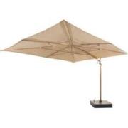 Finca parasol zand met houtlook frame 400 x 300 cm