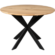 Starfurn Eiken eettafel Ferris | Rond 110 cm | Naturel