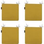 Madison -  Zitkussen Panama mustard - Ca. 40x40 cm - Set van 4