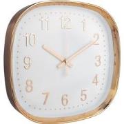 QUVIO Wandklok - 30 cm - Rosegoud en wit