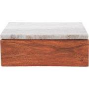 Woonaccessoire Storage Box Acacia Large - Bruin - 20x15x7.5cm