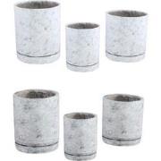 PTMD Bloempot Vik - 106x108x145 cm - Cement - Vik mix cement mixpallet...