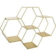 LOFT42 Hexagon Wandrek Zeshoekig - Goud - 57x80x20