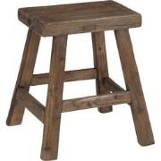 J-Line - Krukje Rechthoek Hout Bruin - 41x38x45cm