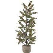 J-Line - Dennentak In Pot Glitter Plastiek Groen Small Large - 30x17x7...