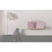 LUCEVI - Kiddy Wandplank 45cm - Hout - Roze - 45x25x21.5 cm