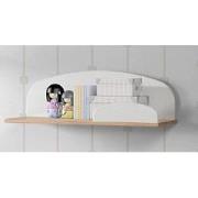 LUCEVI - Kiddy Wandplank 65cm - Hout - Wit - 65x25x21.5 cm