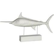 J-Line - Zwaardvis Op Voet Poly Zilver - 72x8x37.5cm