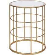 J-Line - Bijzettafel Spijlen Metaal/glas Goud - 40x40x47.5cm
