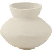 J-Line - Pot Collar Papier Mache Wit - 45x45x35cm
