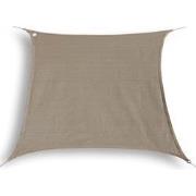 hanSe® Schaduwdoek Vierkant Waterdoorlatend 2,5x2,5 m Zonnedoek Taupe