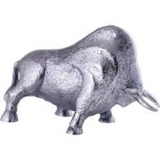 PTMD Decoratieve Standbeeld Ebeny - 29x11x20 cm - Aluminium - Zilver
