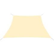 hanSe® Schaduwdoek Trapezium Waterdoorlatend 3/4x3 m Zonnedoek Creme