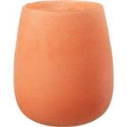 J-Line - Vaas Frosted Glas Koraal - 23x23x27cm