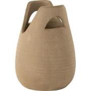 J-Line - Vaas Handvat Keramiek Beige Small - 20x20x30cm