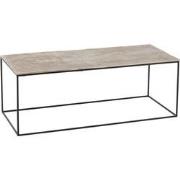 J-Line - Salontafel Rechthoek Aluminium/ijzer Zilver/zwart - 110x49x41...