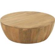 J-Line - Salontafel Camille Mangohout Naturel - 88.5x88.5x32cm
