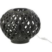 J-Line - Table Lamp Bamboo Black - 30x30x24.5cm