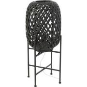 J-Line - Standing Lamp Bamboo Black - 32x32x70cm