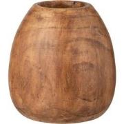J-Line - Bloempot Paulownia Bruin Small - 24.5x24.5x26cm