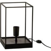 J-Line - Lamp 1 Lamp Rechthoekig Frame Metaal Zwart Small - 20x20x30.5...