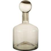 J-Line - Fles Deco Norma Glas Grijs Small - 22x22x40.5cm