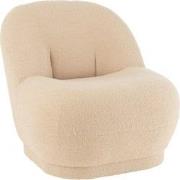 J-Line - Zetel Teddy Bouclé Warm Beige - 78x88x72cm