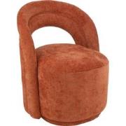 J-Line - Accent Stoel Textiel Oranje Roest - 64x66x80cm