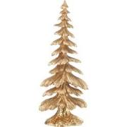 J-Line - Denneboom Resine Goud Small - 14.5x9x36cm