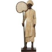J-Line - Indiase Figuur Staand Poly Beige/bruin - 16x10x40cm