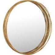 J-Line - Spiegel Aurora Rond Ijzer/glas Goud Small - 61x61x7.5cm