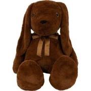 J-Line - Konijn Strik Pluche Roestbruin Large - 70x70x55cm