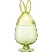 J-Line - Pot Konijn Glas Groen Medium - 17x17x38cm