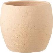 J-Line - Bloempot Enya Keramiek Beige Xlarge - 28x28x26cm
