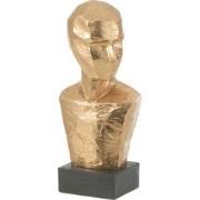 J-Line - Buste Geometrisch Goud - 17.5x14x38.5cm