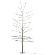 J-Line - Kerstboom Kaal+ Led Metaal Wit - 90x90x200cm