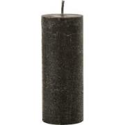 J-Line - Buitenkaars Pilaar Paraffine Zwart Large-45uren - 25x10x10cm