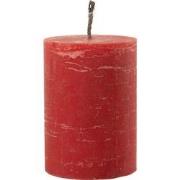 J-Line - Buitenkaars Pilaar Paraffine Rood Medium-95uren - 21x15x15cm