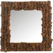 J-Line - Spiegel Syma Gerecycleerd Hout/spiegel Naturel Small - 90x5x9...