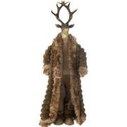 J-Line - Hert Staand Jas Resin/textiel Bruin Large - 32x21x92cm