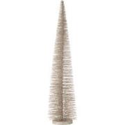 J-Line - Kerstboom Decoratief Glitter Plastie Greige Large - 15x15x61c...