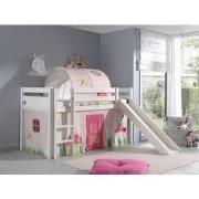 LUCEVI - Pino Halfhoogslaper + Ladder + Glijbaan + Spring Gordijntjes ...