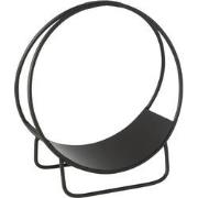 J-Line - Houder Brandhout Mark Metaal Zwart Small - 50x26x55cm