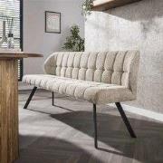 Hoyz Collection - Eetkamerbank Raster - Boucle Zandkleur