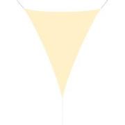 hanSe® Schaduwdoek Driehoek Gelijkbenig Waterafstotend 3x4x4 m Creme